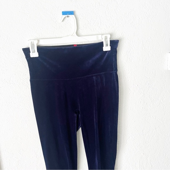 Spanx Leggings Women's Medium Magic High Rise Lapis Night Blue Velvet - Picture 4 of 10